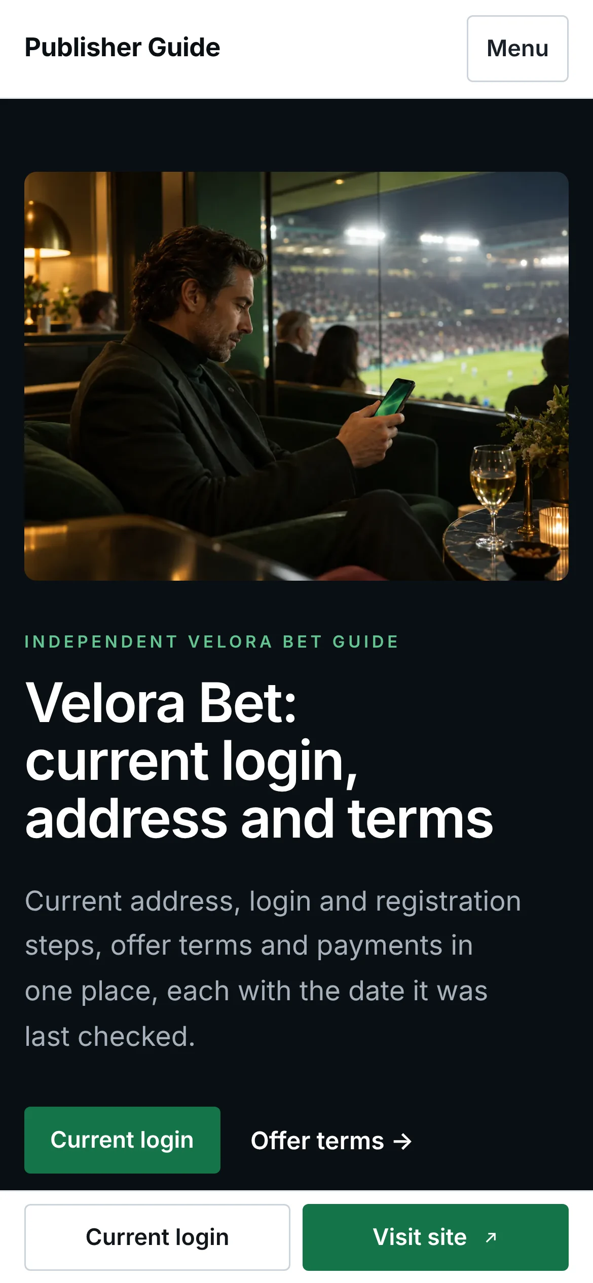 Access mobile screenshot